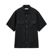 noun Denim Crop Shirts Black