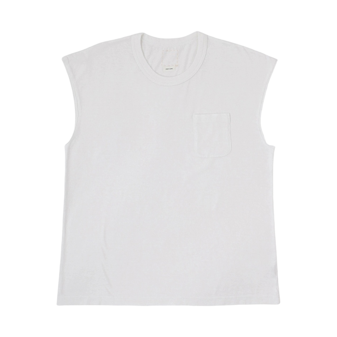 비즈빔 점보 슬리브리스 티셔츠 화이트 - 23SS(Visvim Jumbo Sleeveless T-Shirt White - 23SS) - 1