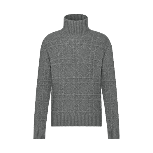 Dior Icons Sweater Gray Cashmere Knit