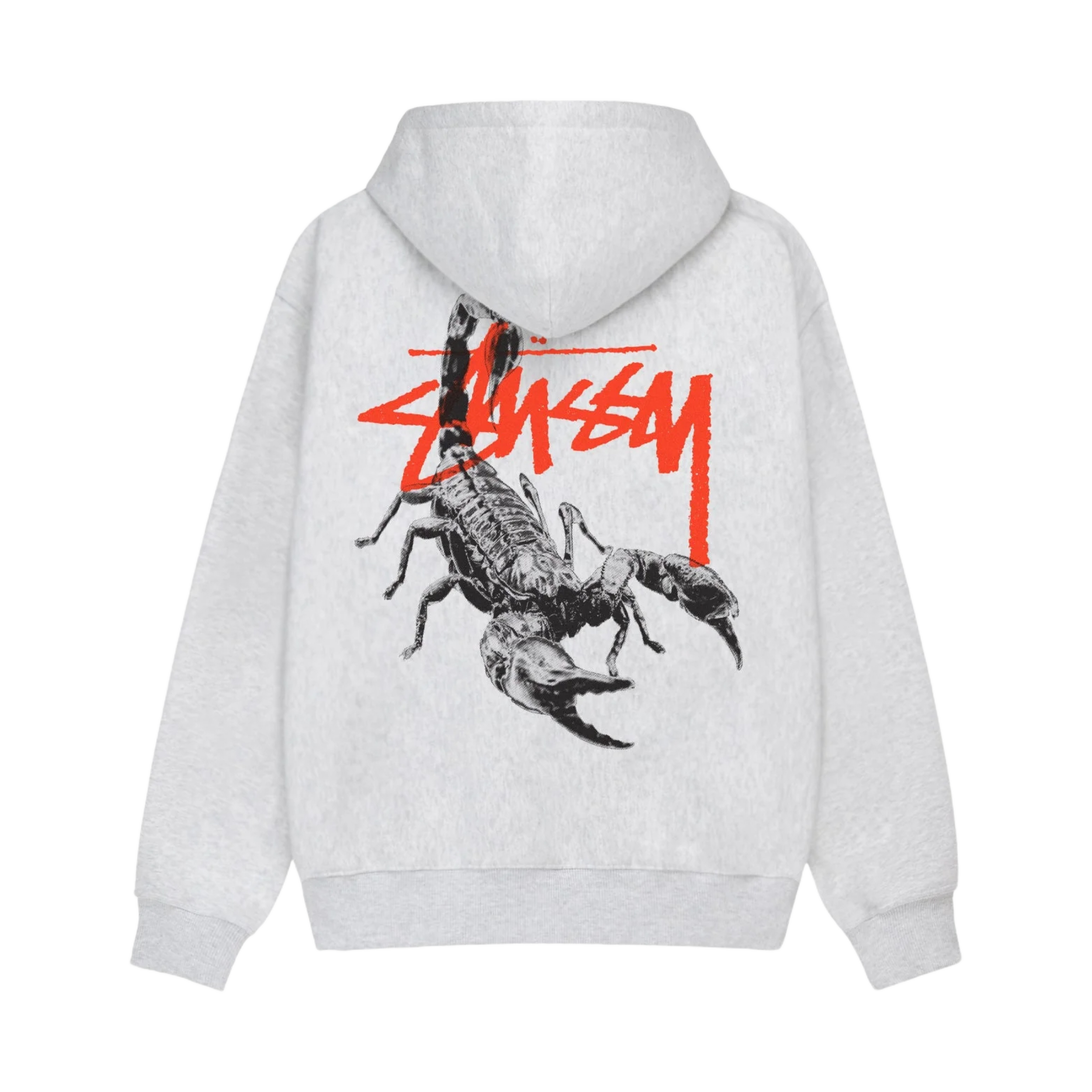 스투시 스콜피온 후드 집업 애쉬 헤더(Stussy Scorpion Zip Hoodie Ash heather)