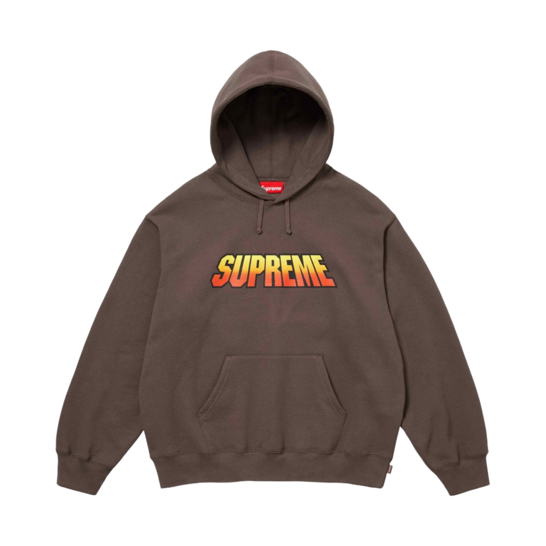 슈프림 그라디언트 후드 스웨트셔츠 브라운 - 24SS