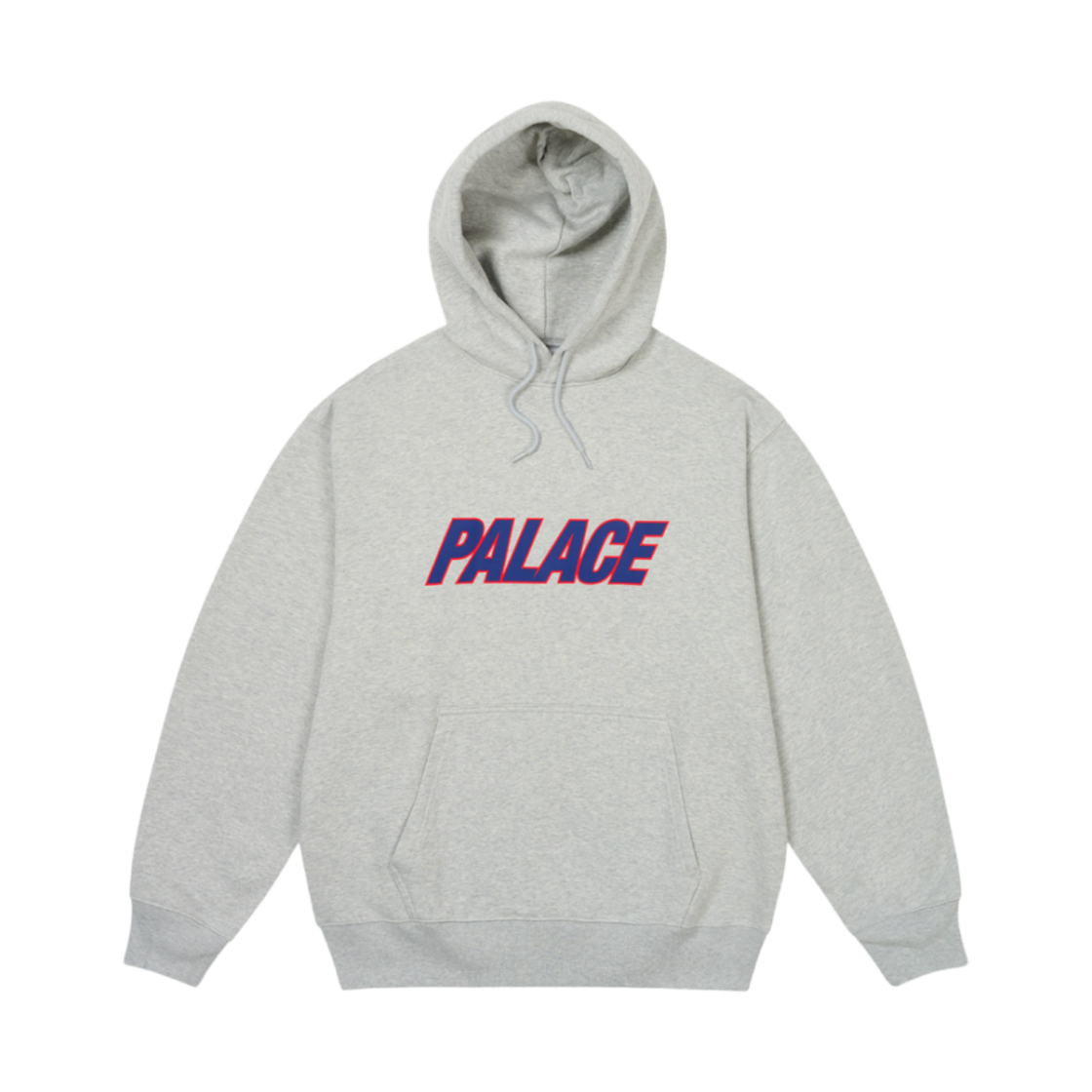 - Palace Duo Logo Hood Grey Marl - 25SS
