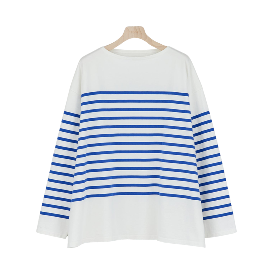 CSLM-117M Ciota Panel Border Big Shirt Blue