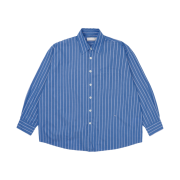 Our Legacy Classic Stripe Borrowed Shirt Blue White