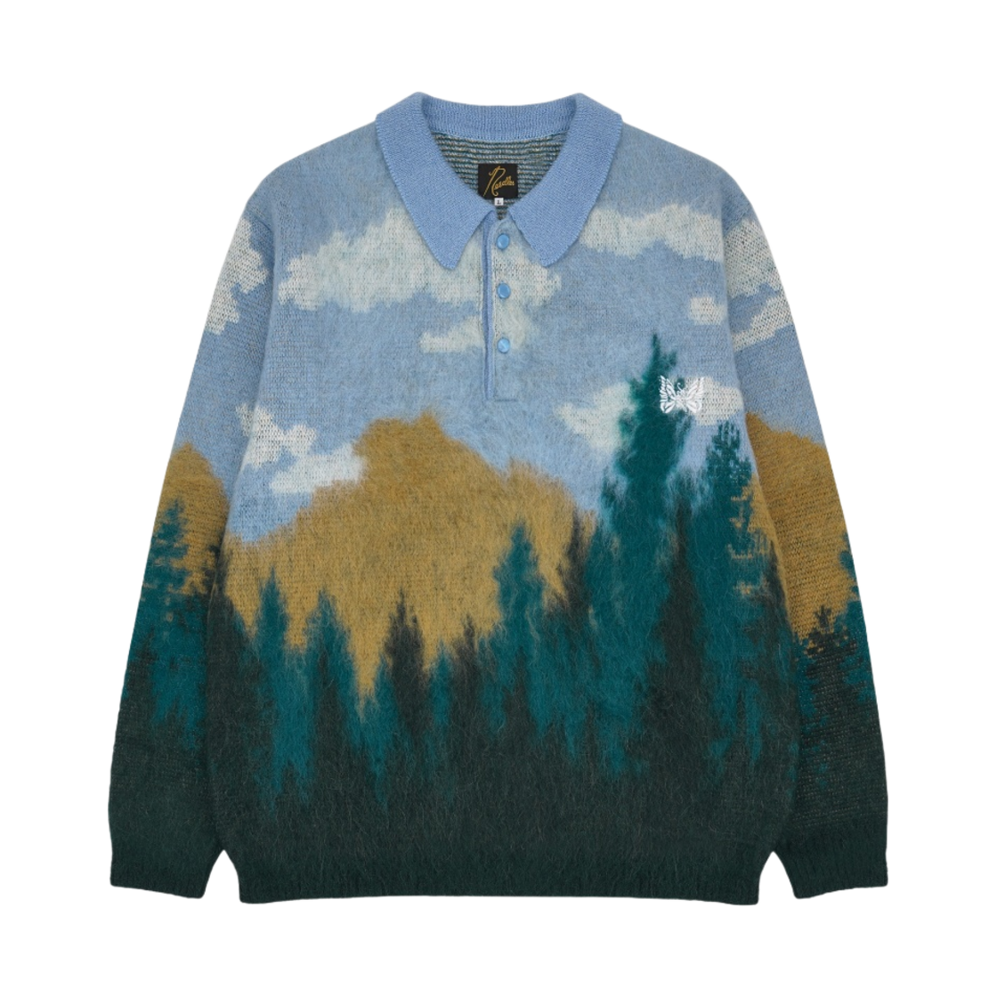 LQ357 Needles x Kith Mohair Spruce Polo Stadium