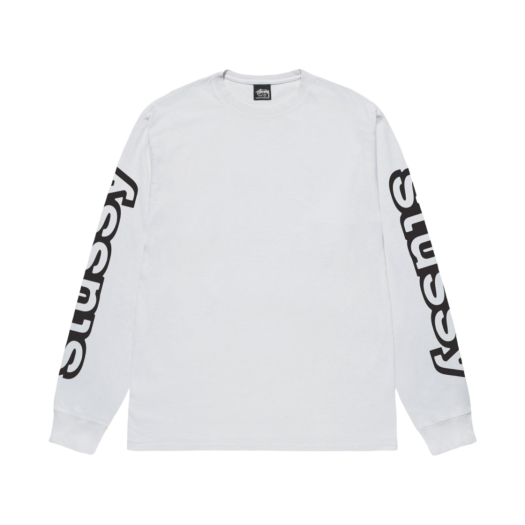 Stussy Sideways LS T-Shirt White