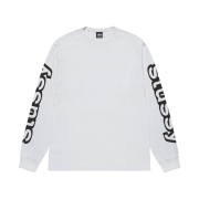 Stussy Sideways LS T-Shirt White