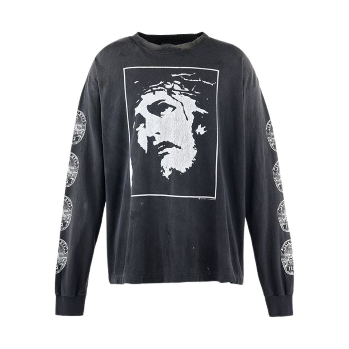HR8-0000-033 Saint Mxxxxxx Love Saint L/S T-Shirt Black - 25SS