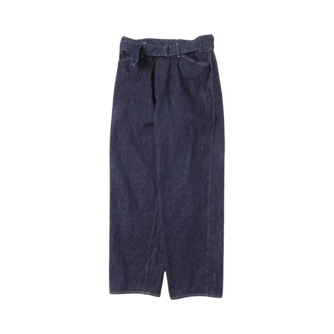 코모리 데님 벨티드 팬츠 네이비 - 24SS(Comoli Denim Belted Pants Navy - 24SS)
