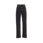 (W) Miu Miu 5-Pocket Denim Jeans Black