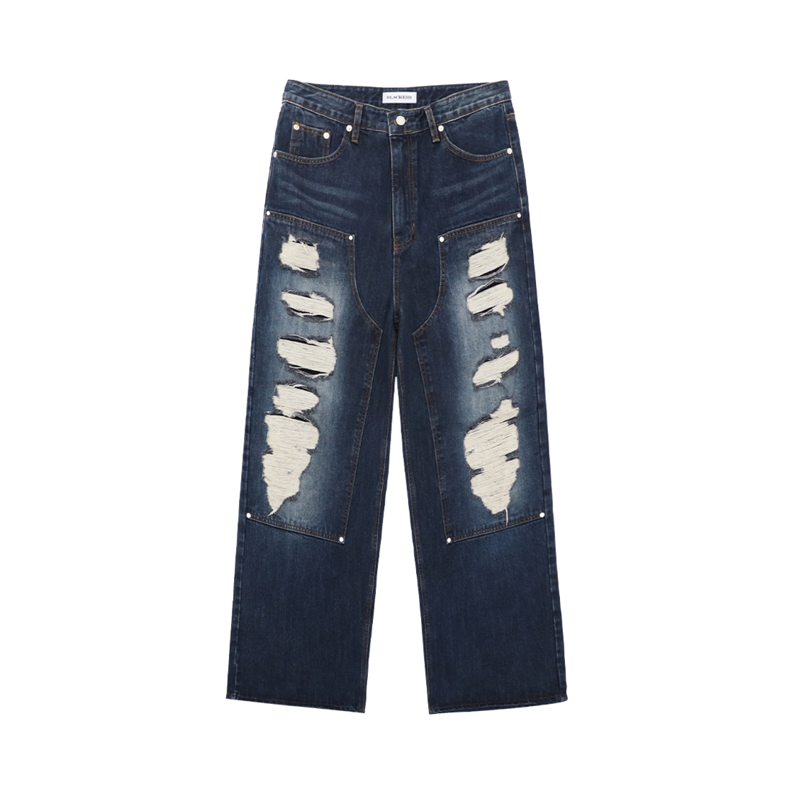 24FWCDMDN02DBL Cactusdonutmarket Carpenter Wide Denim - Deep Blue