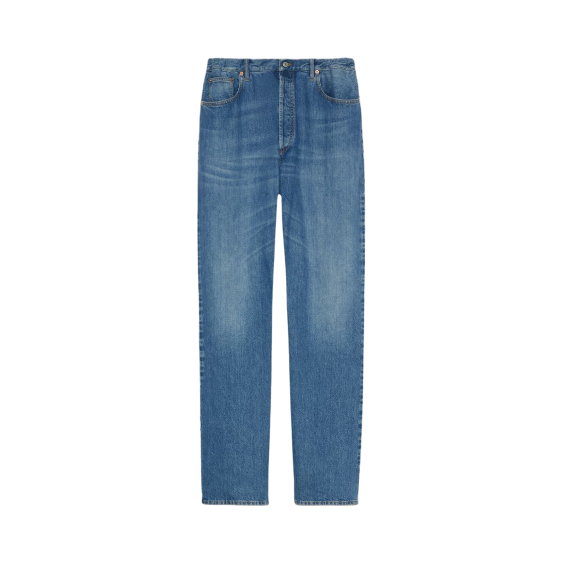 (W) 구찌 데님 팬츠 블루 워시드((W) Gucci Denim Pant Blue Washed Denim) - 1