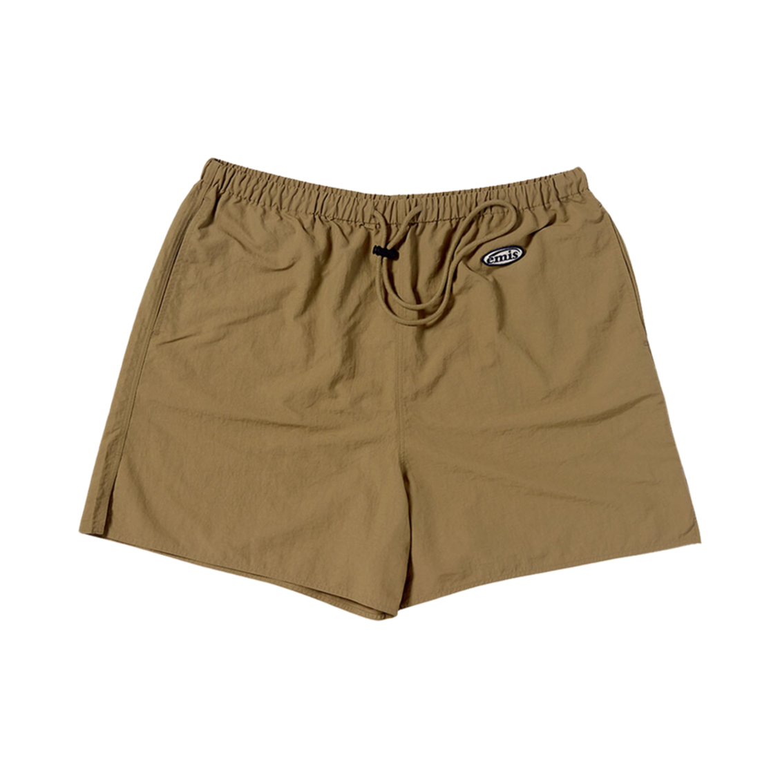 - Emis Mini Wappen Nylon Shorts Light Khaki
