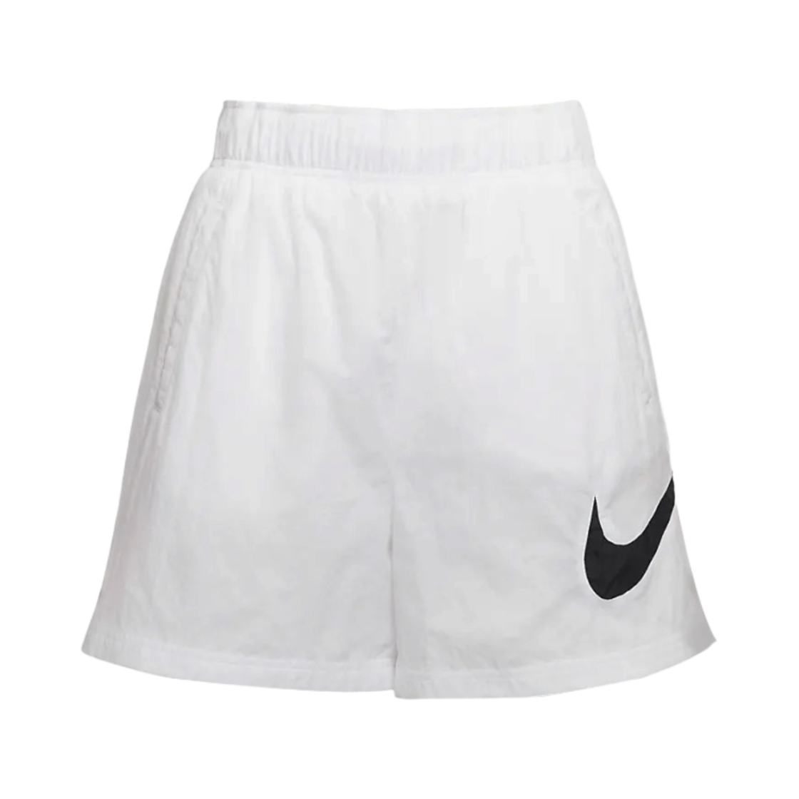 (W) 나이키 NSW 에센셜 하이 라이즈 우븐 쇼츠 화이트 - US/EU((W) Nike NSW Essential High Rise Woven Shorts White - US/EU) - 1
