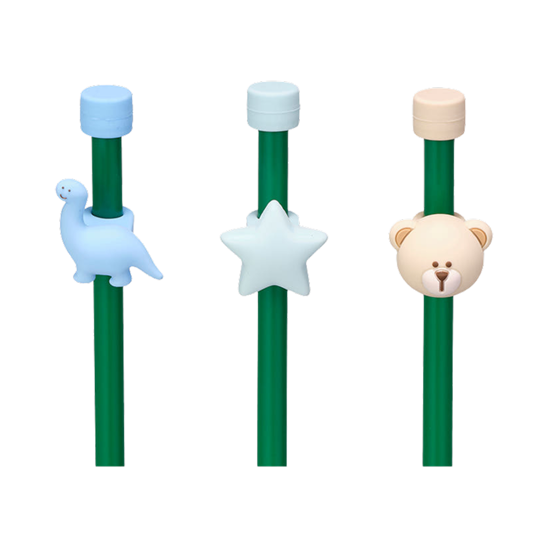 스타벅스 플레이 블루 스트로캡 (3개 세트)(Starbucks Play Blue Straw Cap (Set of 3))