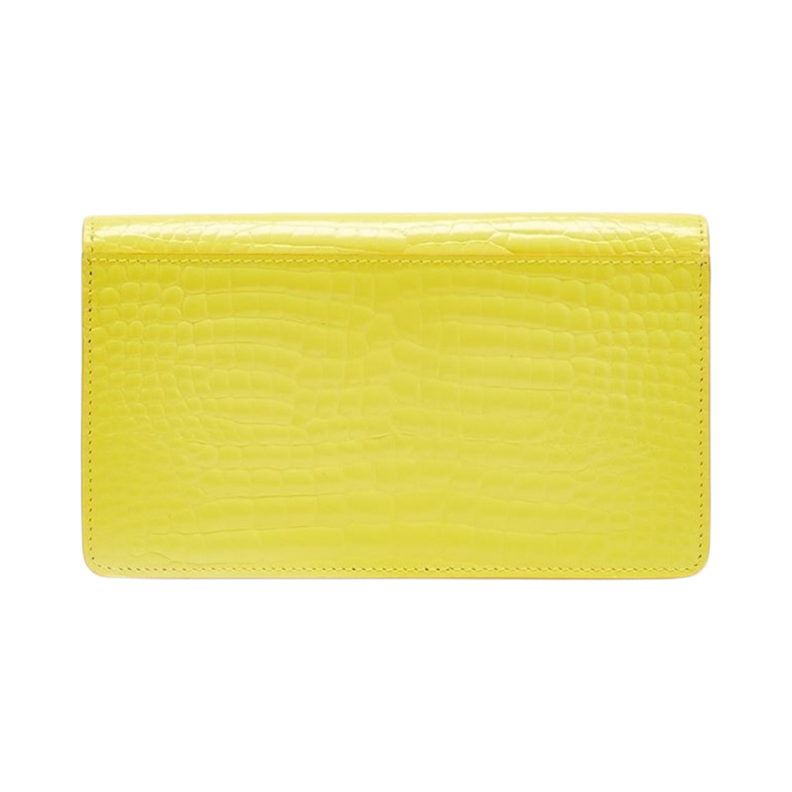 메종 마르지엘라 보빈 레더 크로커다일 프린트 스티치 체인 지갑 옐로우(Maison Margiela Bovine Leather Crocodile Print Stitch Chain Wallet Yellow) - 3
