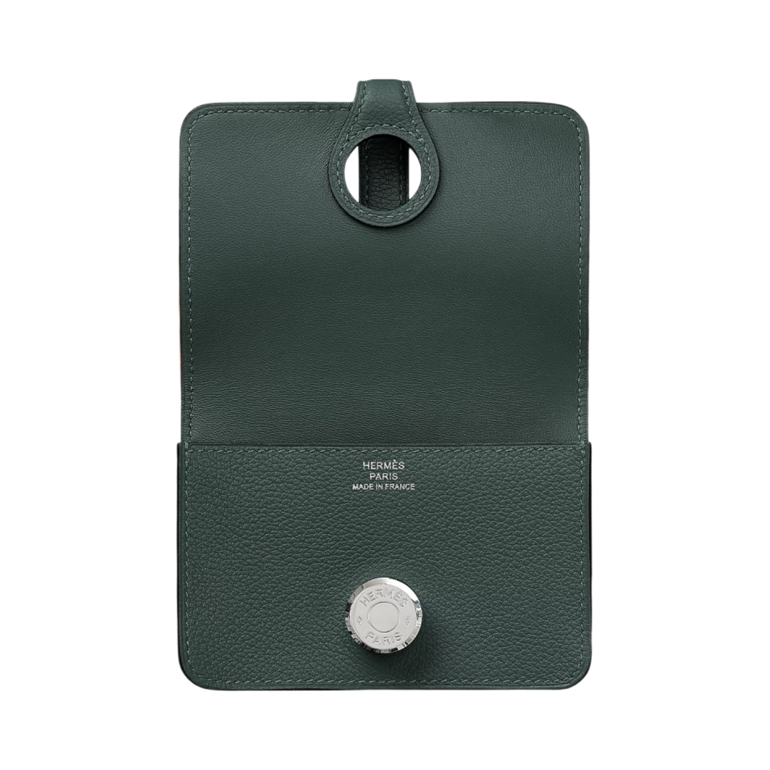 에르메스 도곤 카드 홀더 에버컬러 & 팔라듐 하드웨어 베르 티티엔(Hermes Dogon Card Holder Evercolor & Palladium Vert Titien) - 2
