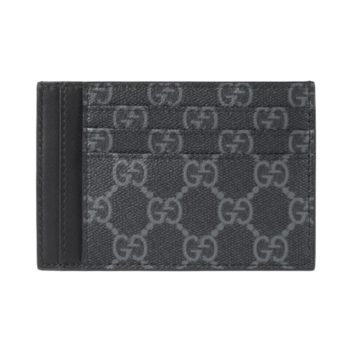 구찌 GG 엠블럼 카드 케이스 블랙(Gucci GG Emblem Card Case Black) - 3