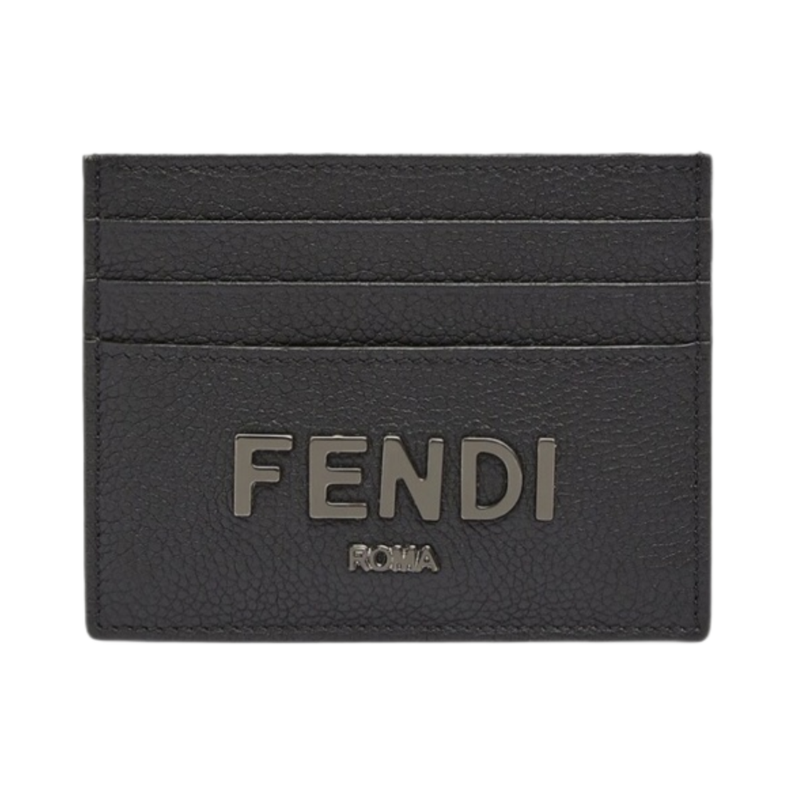 7M0164ALA8F1Z35 Fendi Signature Card Holder Black