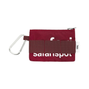 Safarispot Basic Safari Keyring Card Wallet Burgundy