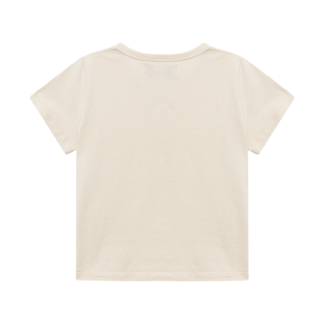 (W) 마뗑킴 핀턱 로고 크롭탑 베이지((W) Matin Kim Pintuck Logo Crop Top Beige) - 2