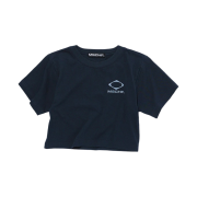(W) Mischief Cropped T Shirt Dark Navy