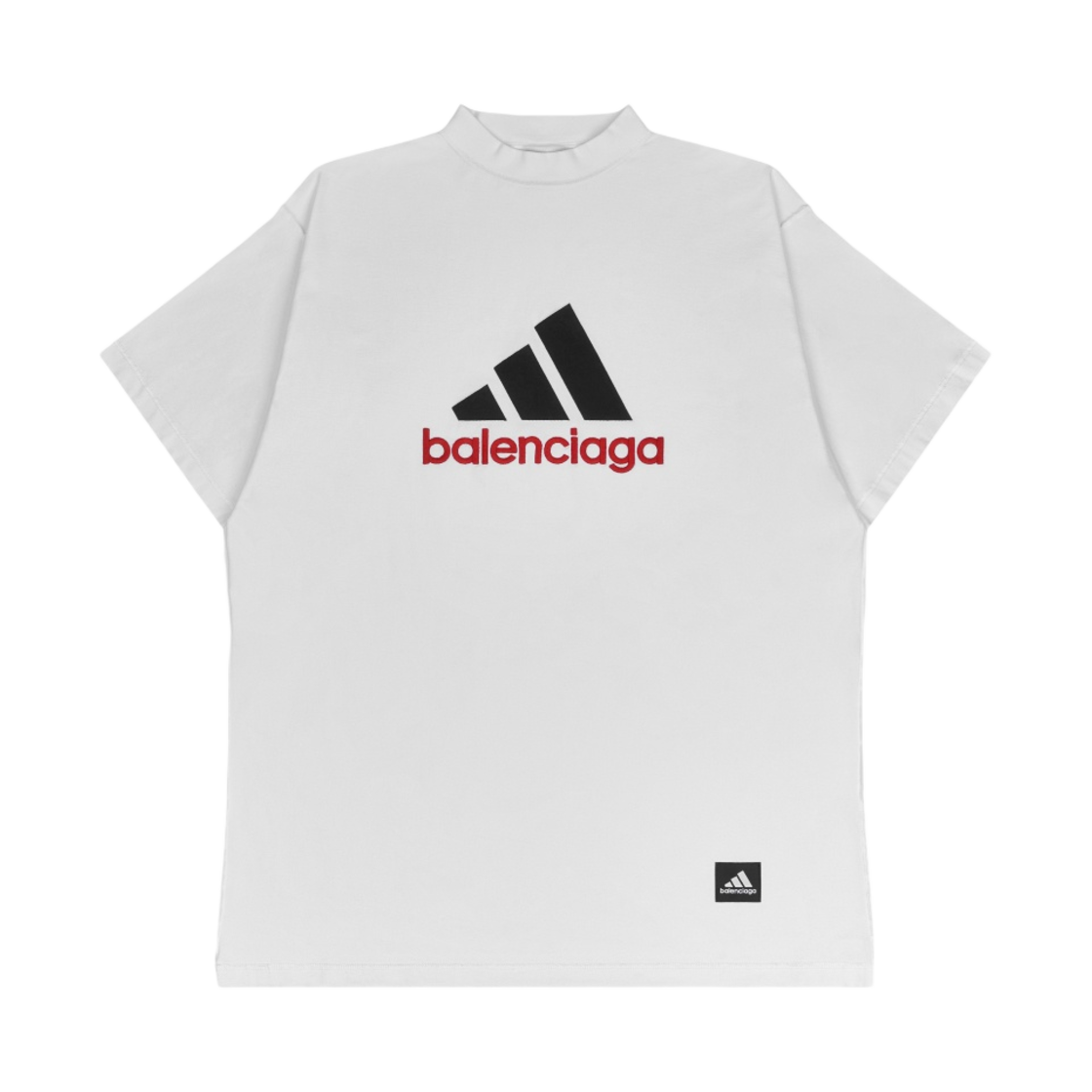 발렌시아가 x 아디다스 오버사이즈 티셔츠 화이트(Balenciaga x Adidas Oversized T-Shirt White)