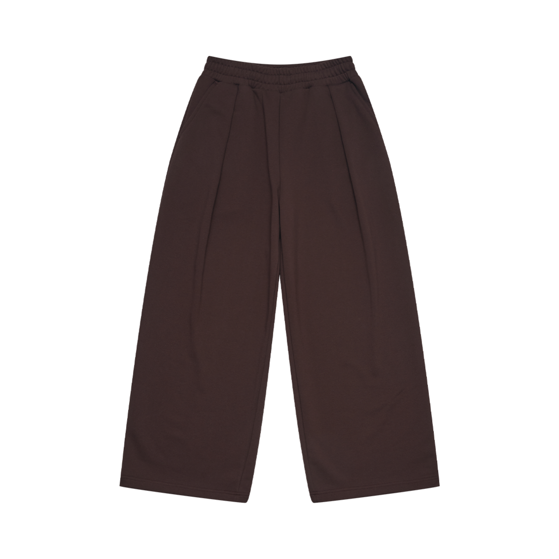 ARPT5102_02 Arrayed Comfy Reverse Pleats Sweat Pants Brown