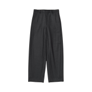Auralee Light Melton Slacks Top Charcoal