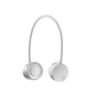 Lumena FAN PRO DUO Portable Wireless Neckband Fan Silver White
