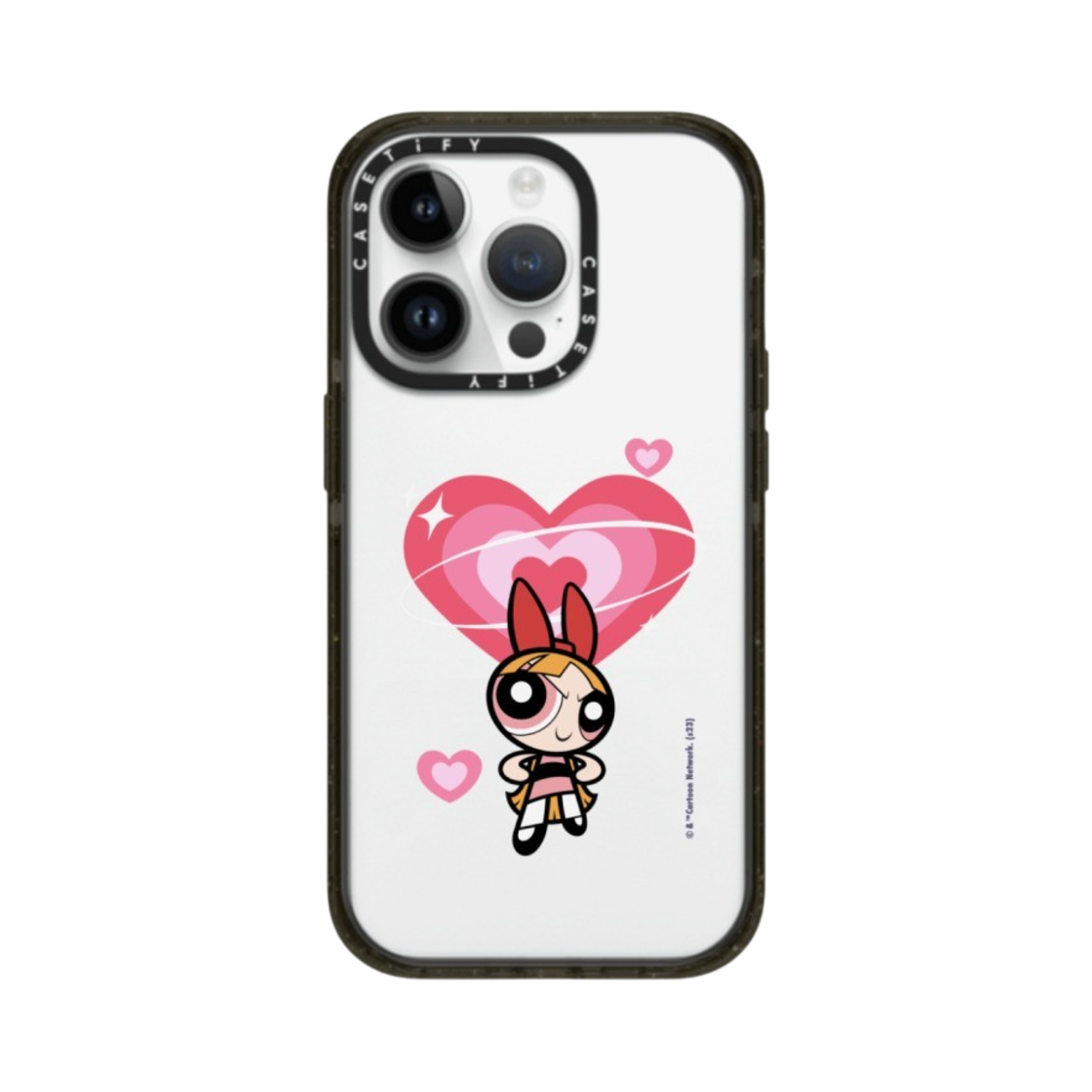 케이스티파이 x 파워퍼프걸 커스텀 아이폰 블라썸 임팩트 케이스 클리어 블랙(Casetify x The Powerpuff Girls Custom iPhone Blossom Impact Case Clear Black) - 1