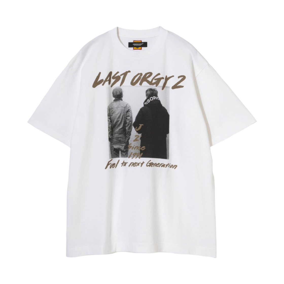 휴먼 메이드 x 언더커버 라스트 올지 2 숏슬리브 티셔츠 골드 화이트(Human Made x Undercover Last Orgy 2 S/S T-Shirt Gold White) - 1