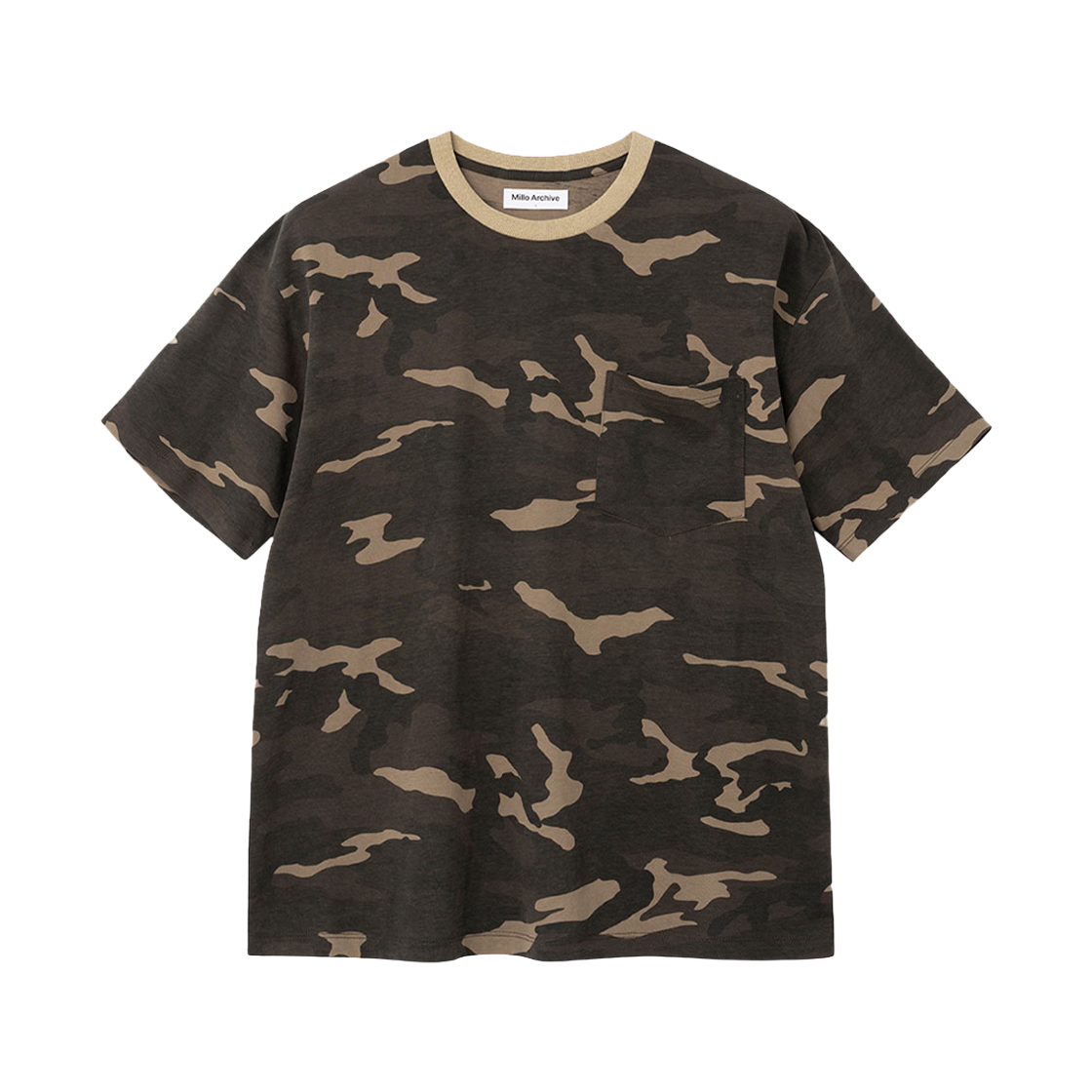 밀로 아카이브 카모플라주 포켓 티셔츠 카모 브라운