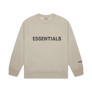 Essentials 3D Silicon Applique Crewneck String Tan - 20SS