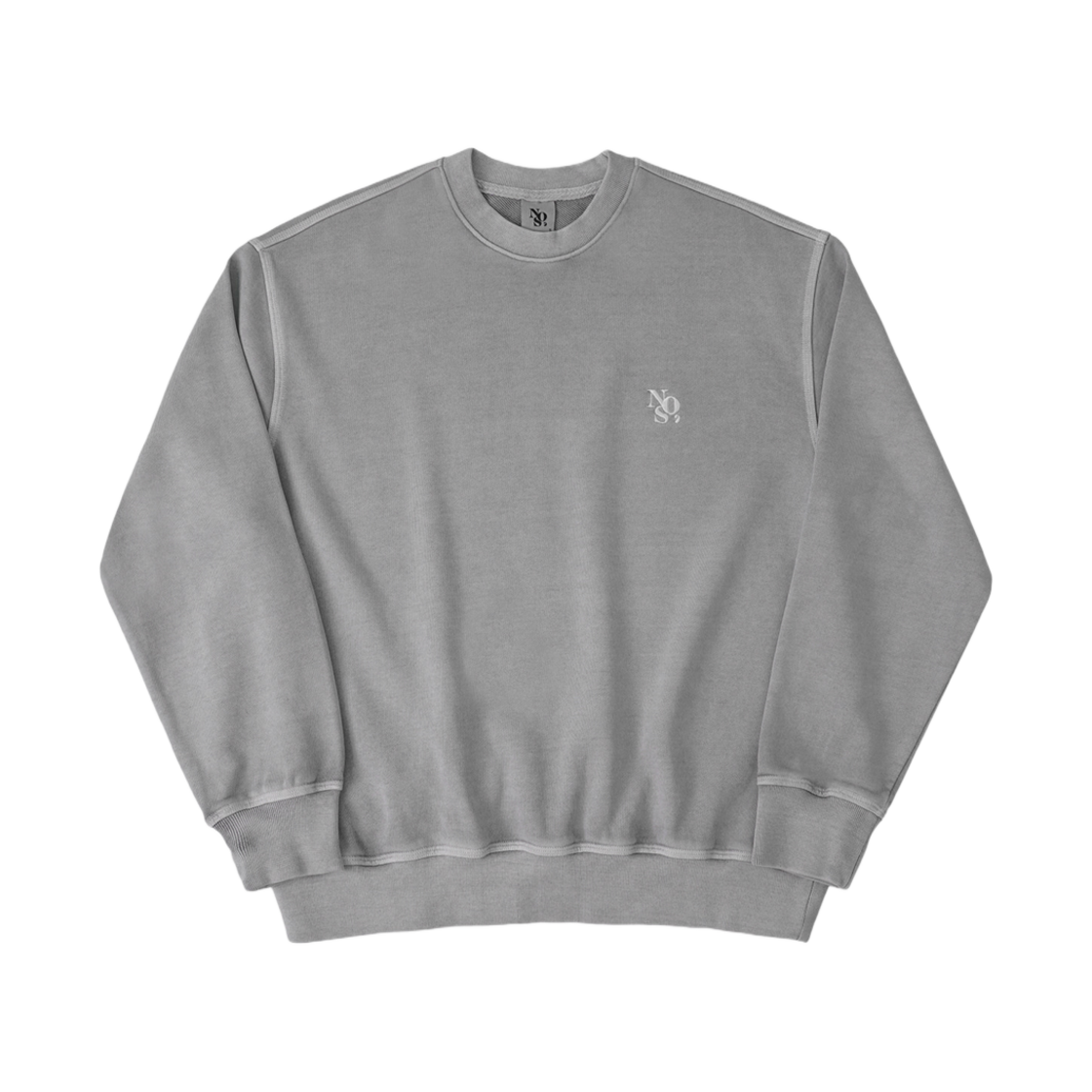 NOS7 피그먼트 스웨트셔츠 라이트 그레이(NOS7 Pigment Sweatshirt Light Grey)