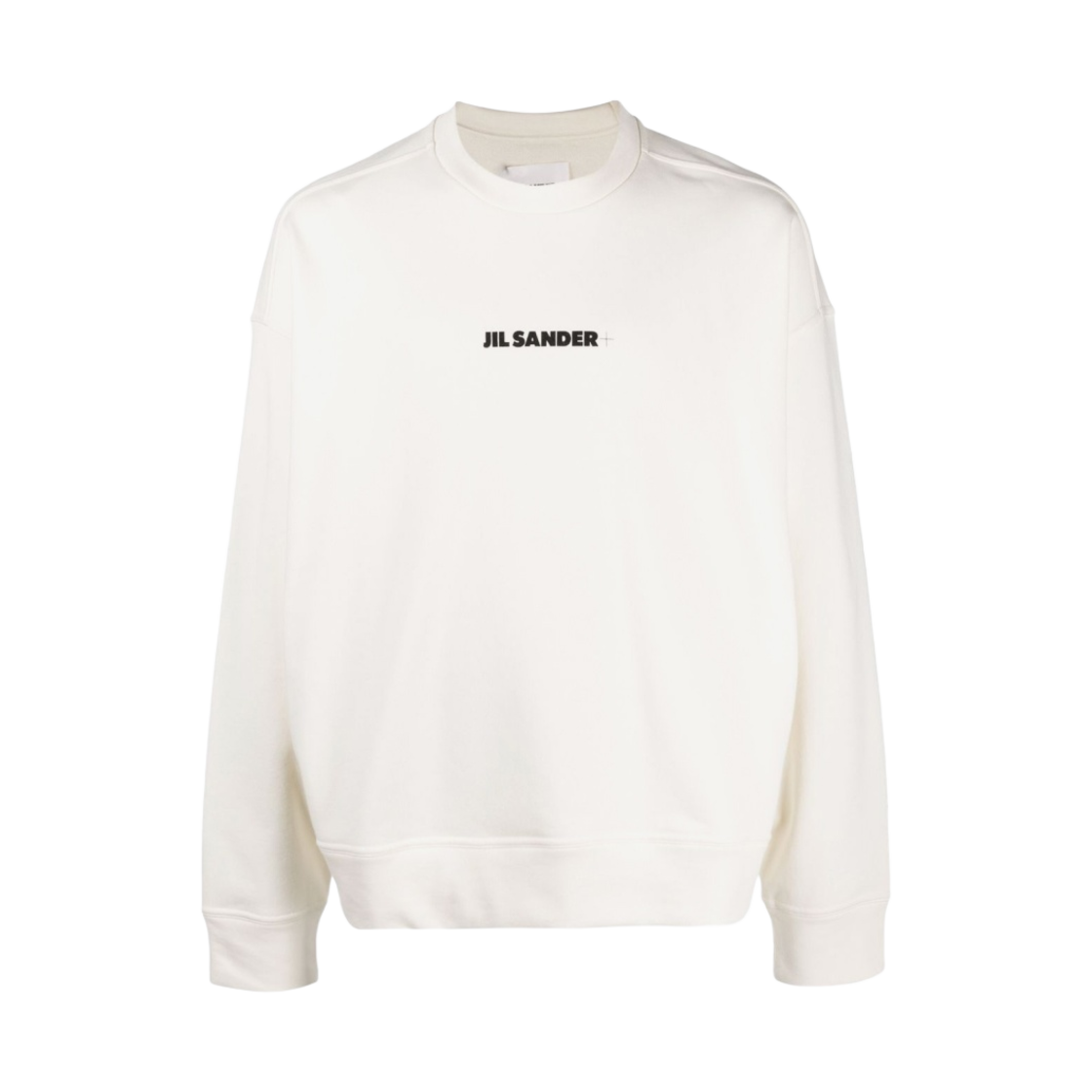 질 샌더 로고 스웨트셔츠 내츄럴