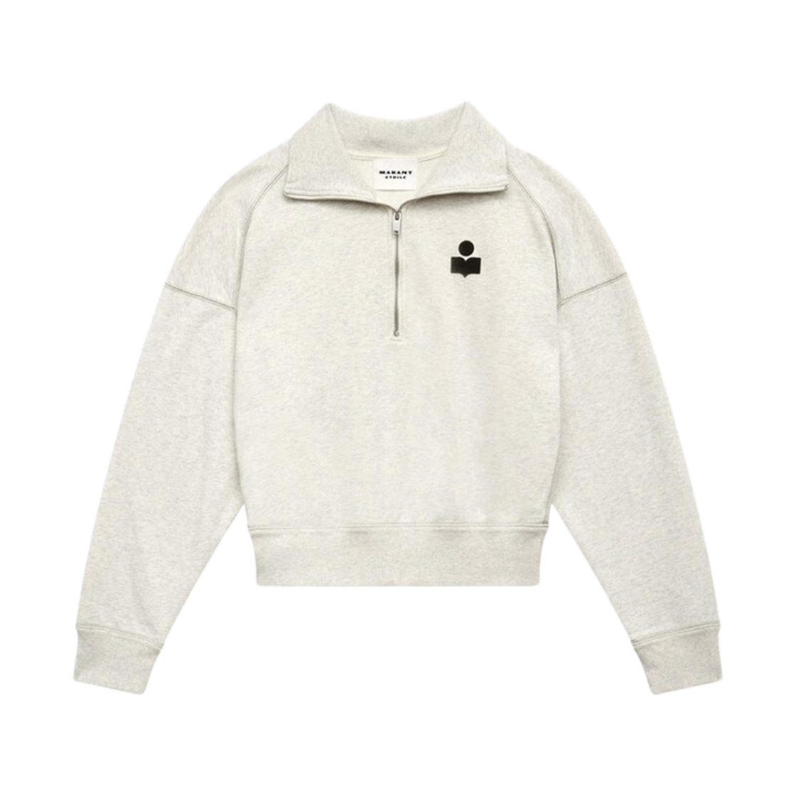 SW0093FA-A1M07E-23EC (W) Isabel Marant Ross Logo Sweatshirt Ecru - 24FW