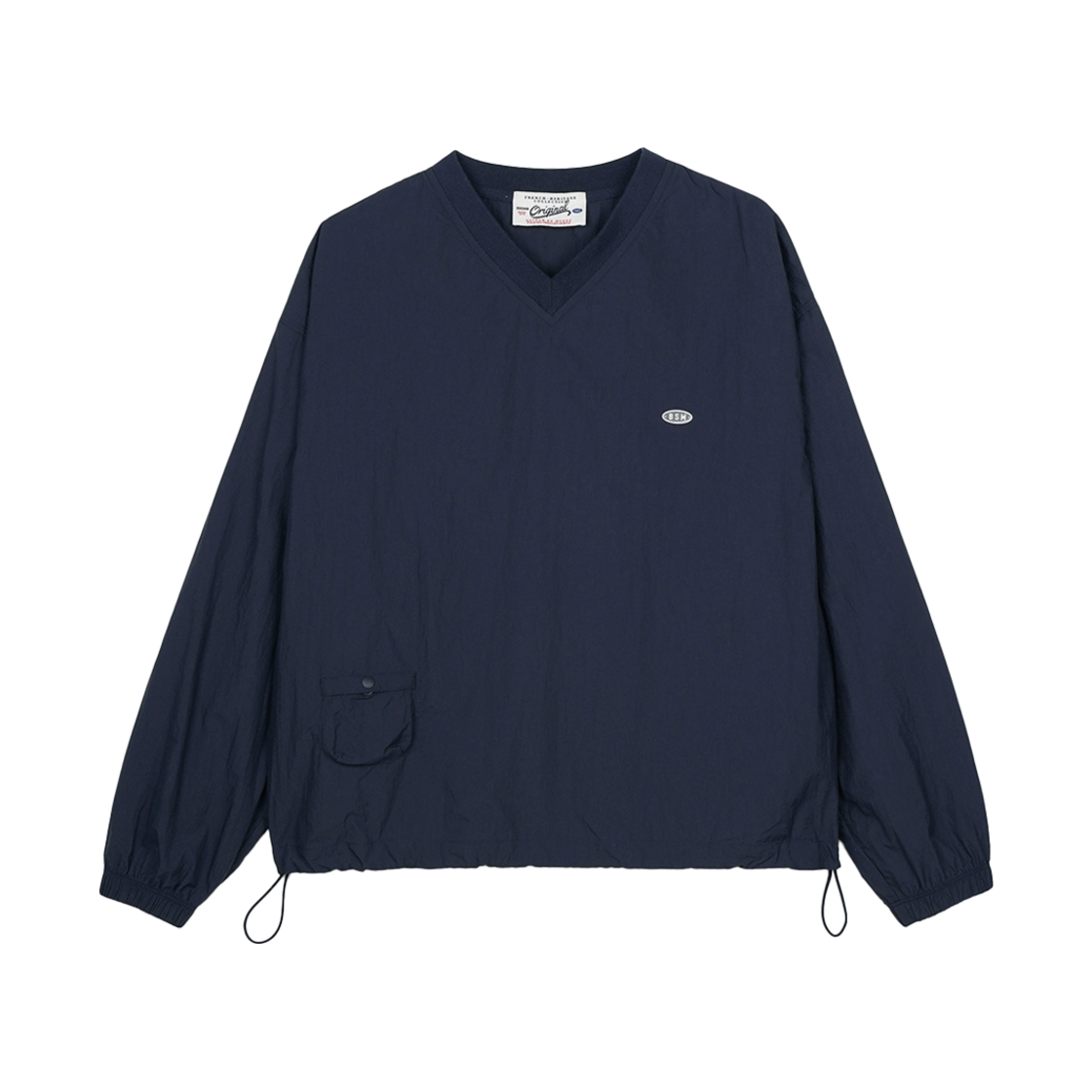 BS5SMT560NA Bensimon Nylon Mini Pocket Sweatshirt Navy