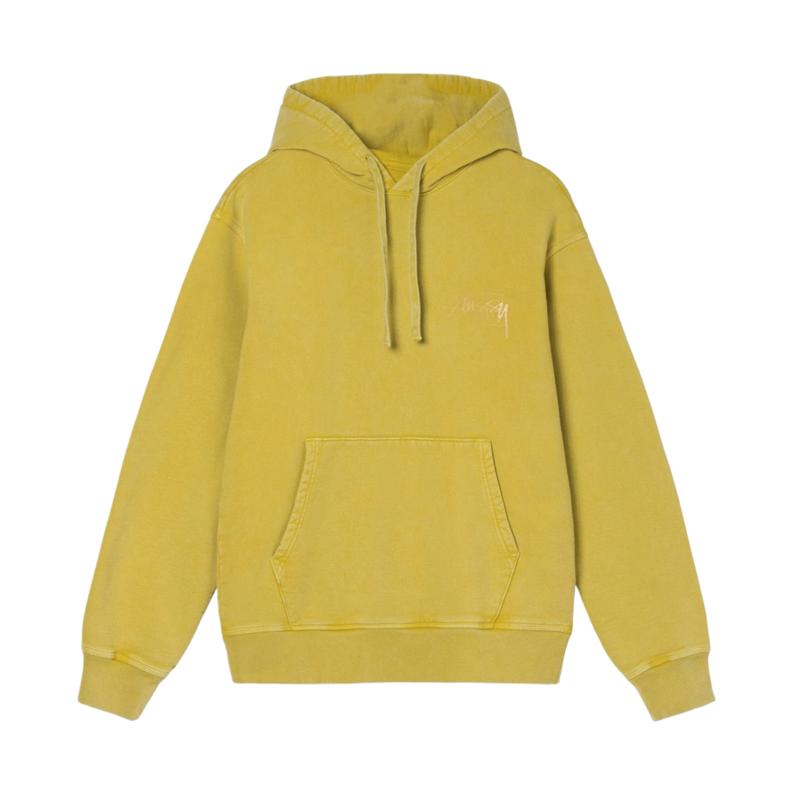스투시 다이드 스투시 디자인 후드 옐로우(Stussy Dyed Stussy Designs Hoodie Yellow) - 1