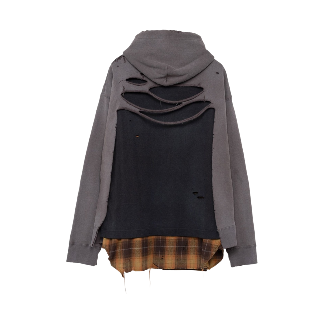 메종 미하라 야스히로 트리플 레이어드 후드 블랙(Maison Mihara Yasuhiro Triple Layered Hoodie Black) - 2