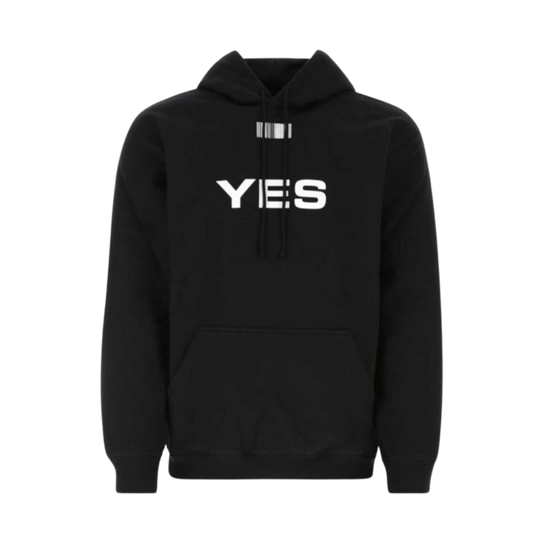 베트멍 예스 노 로고 후디 블랙 화이트(Vetements Yes No Logo Hoodie Black White)