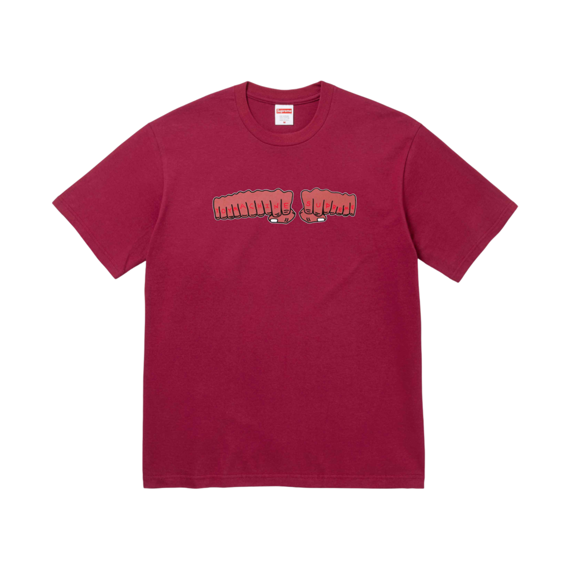 - Supreme x Toy Machine Fist T-Shirt Cardinal - 24SS