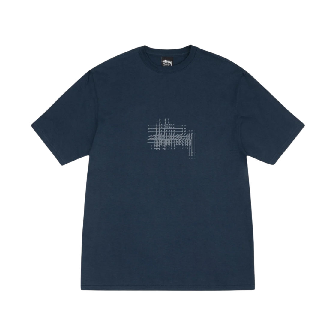 스투시 리프랙티드 티셔츠 네이비(Stussy Refracted T-Shirt Navy)