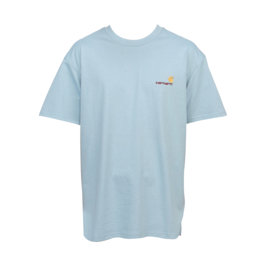 Carhartt WIP S/S American Script T-Shirt Frosted Blue