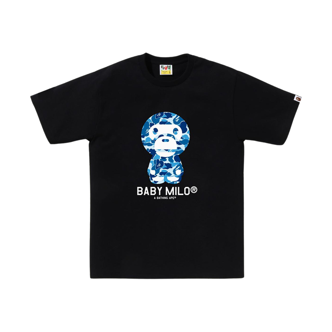 0ZXTEMX10003N BAPE ABC Camo Baby Milo T-Shirt Black Blue