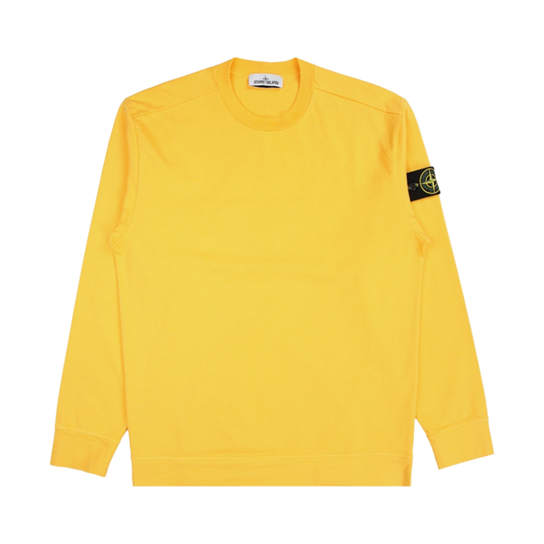 스톤 아일랜드 63750 가먼트 다이드 헤비 코튼 롱슬리브 티셔츠 옐로우 - 22SS(Stone Island 63750 Garment Dyed Heavy Cotton Long Sleeve T-Shirt Yellow - 22SS) - 1