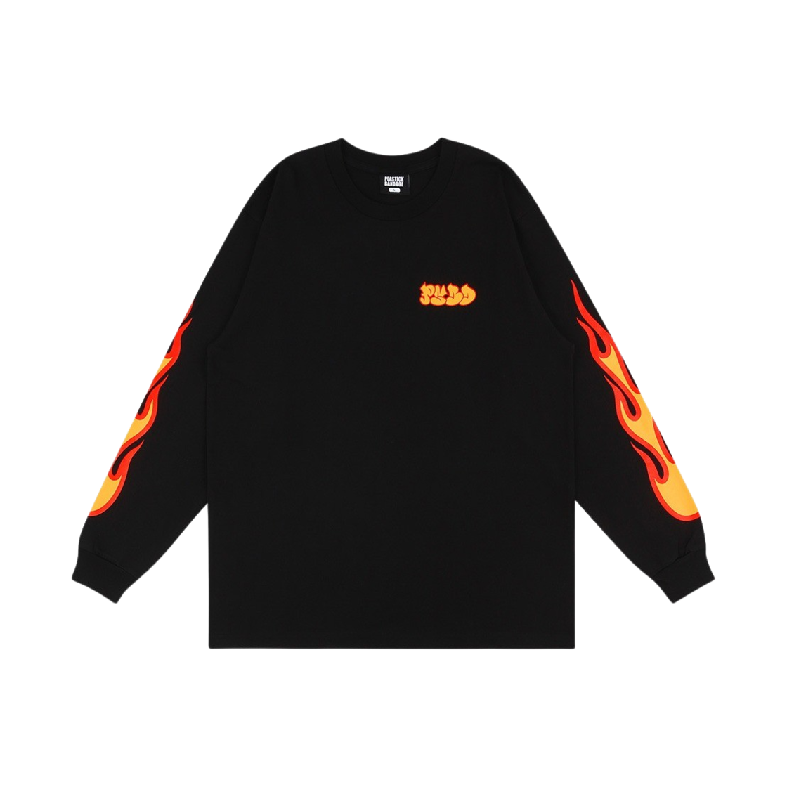 플라스틱밴디지 플레임 롱 슬리브 블랙(Plastick Bandage Flame Long Sleeve Black)
