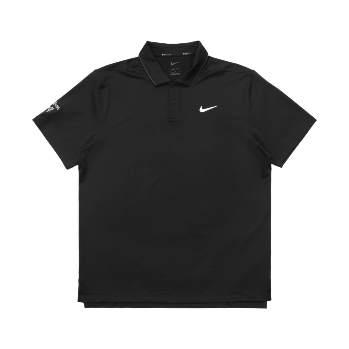 말본 골프 x 나이키 드라이핏 베이퍼 팁 폴로 블랙 화이트(Malbon Golf x Nike Dri-Fit Vapor Tipped Polo Black White) - 1