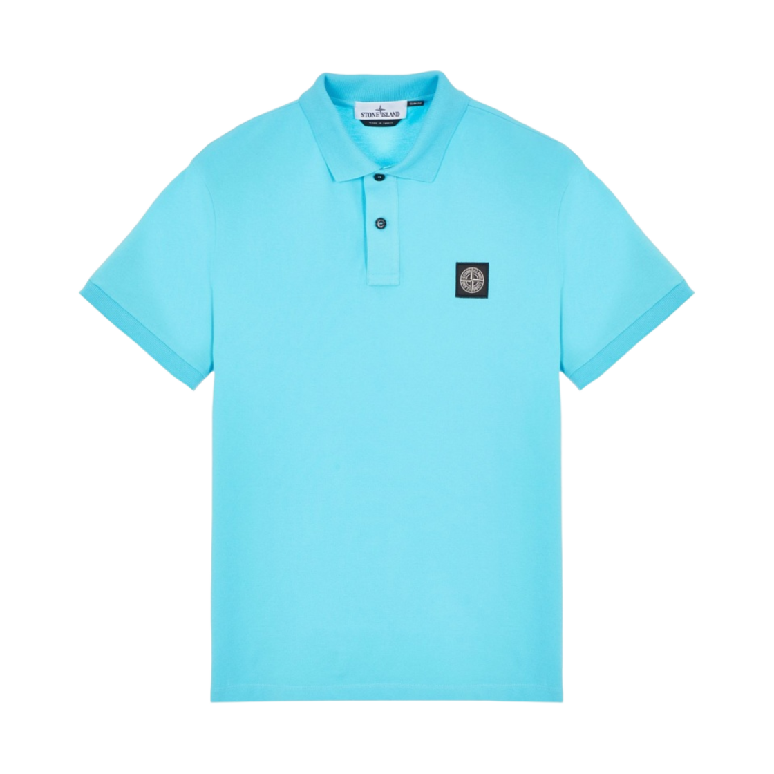 스톤 아일랜드 2SC17 스트레치 코튼 피케 폴로 셔츠 터콰이즈 - 23SS(Stone Island 2SC17 Stretch Cotton Pique Polo Shirt Turquoise - 23SS) - 1