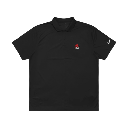 Malbon Golf x Nike Dri-Fit Victory Solid Polo OLC Black White
